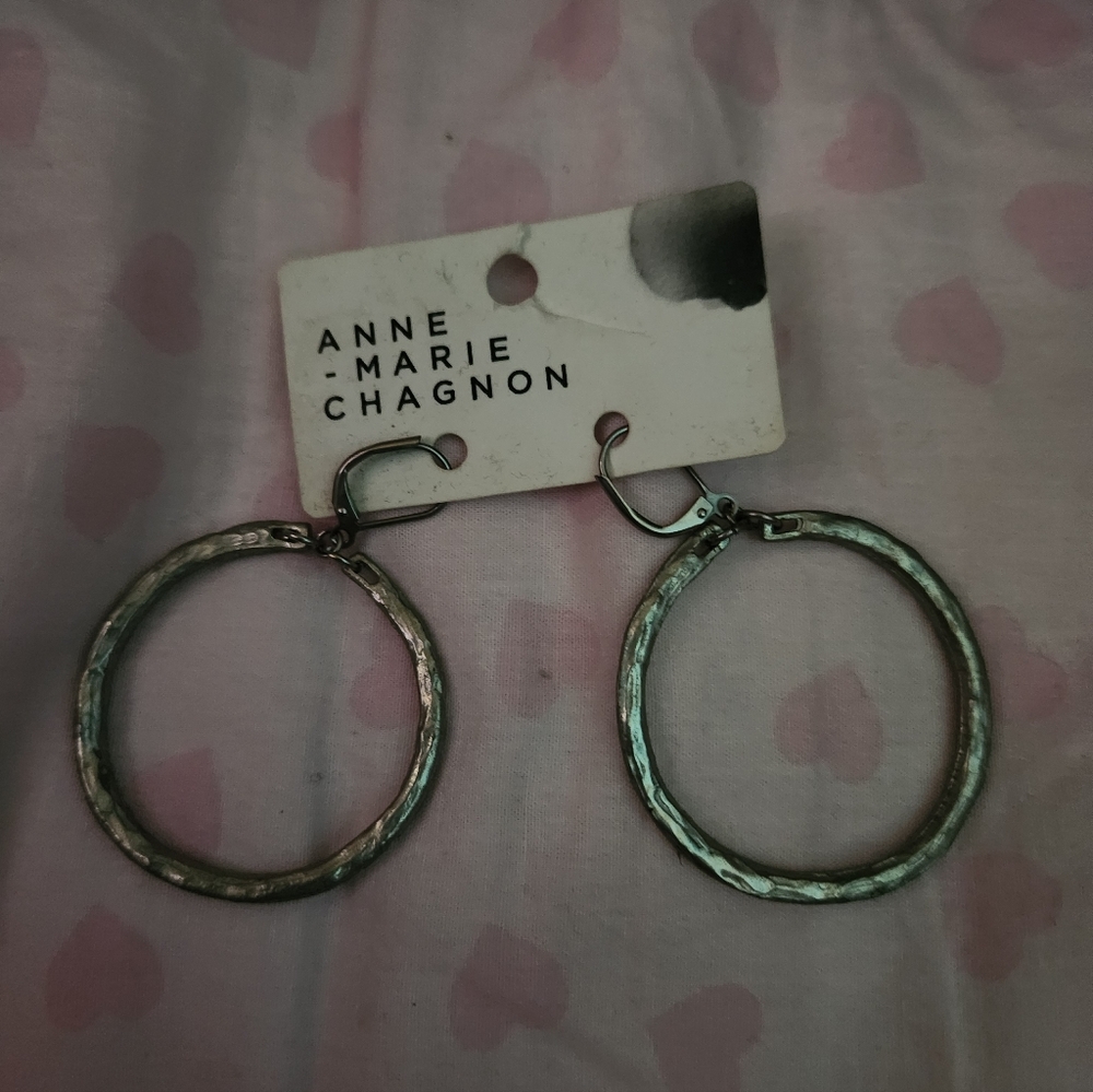Anne-Marie Chagnon Silver Hoop Earrings